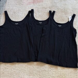 Old Navy Classic Black Tank Top 3pk